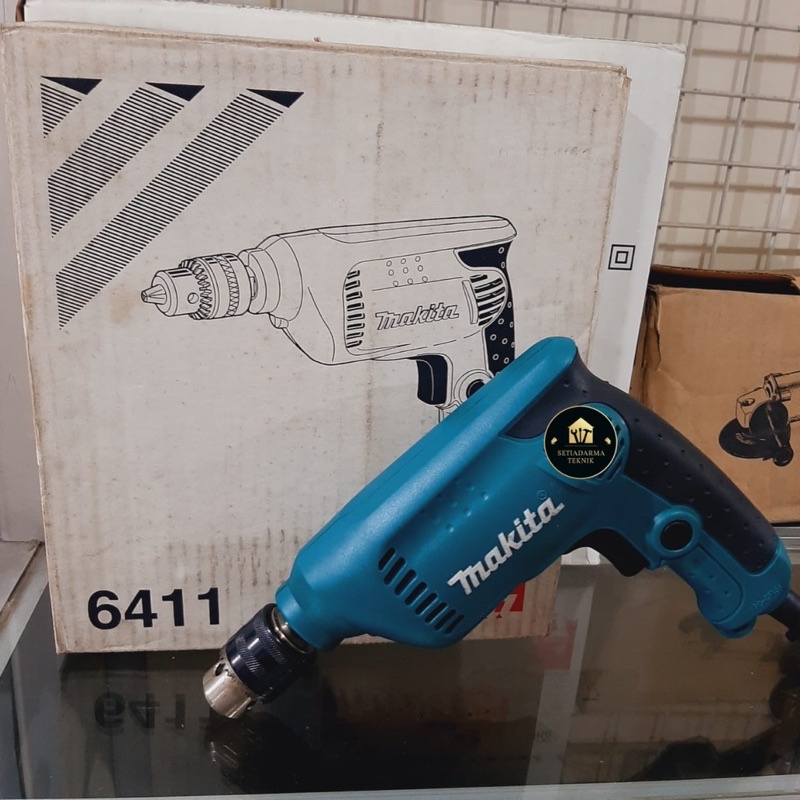 Jual MESIN BOR TANGAN 6411 MAKITA//HAND DRILL MAKITA | Shopee Indonesia