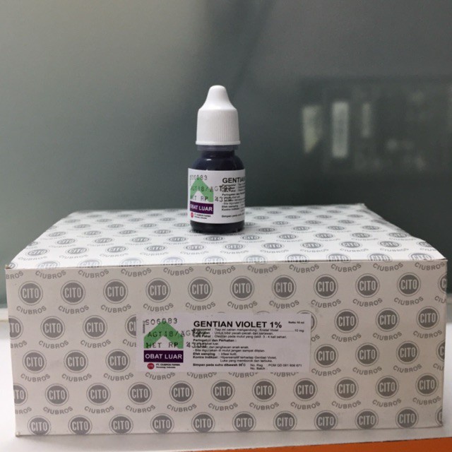 Jual Gentian Violet 10ml Cito Ciubros Obat Sariawan Bau Mulut