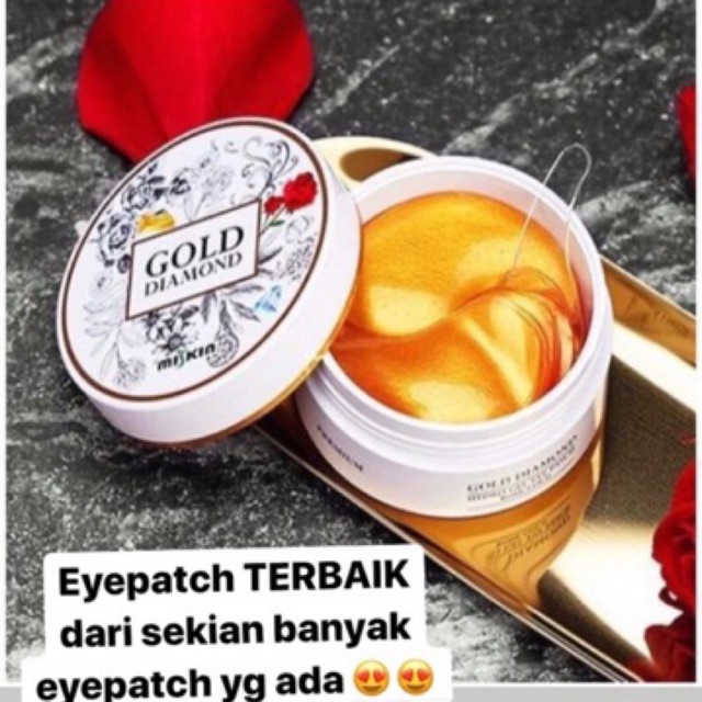 Jual 🇰🇷 ORIGINAL Gold diamond Gel Eyepatch eye patch 60 pcs 🇰🇷