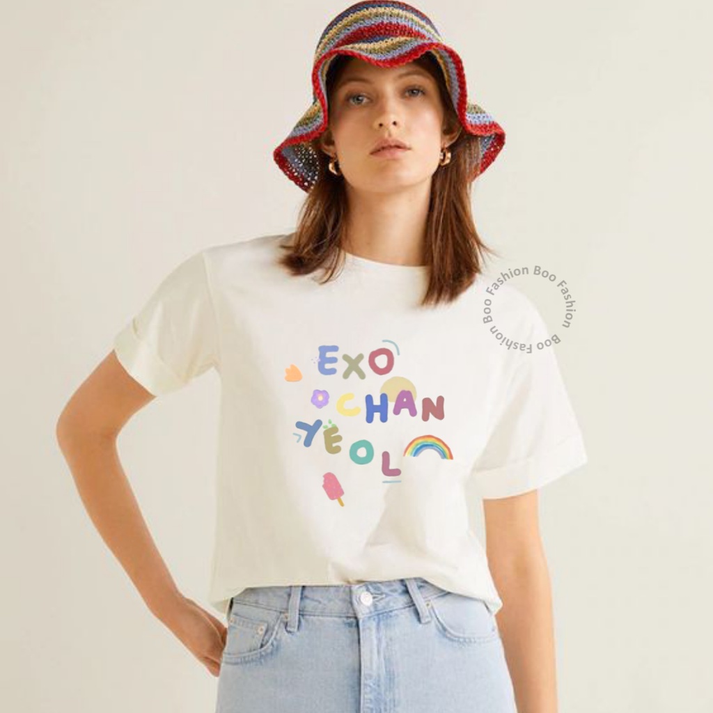 Jual BOO FASHION - KAOS OBLONG WANITA EXO CHANYEOL KOREA KPOP BAJU ...