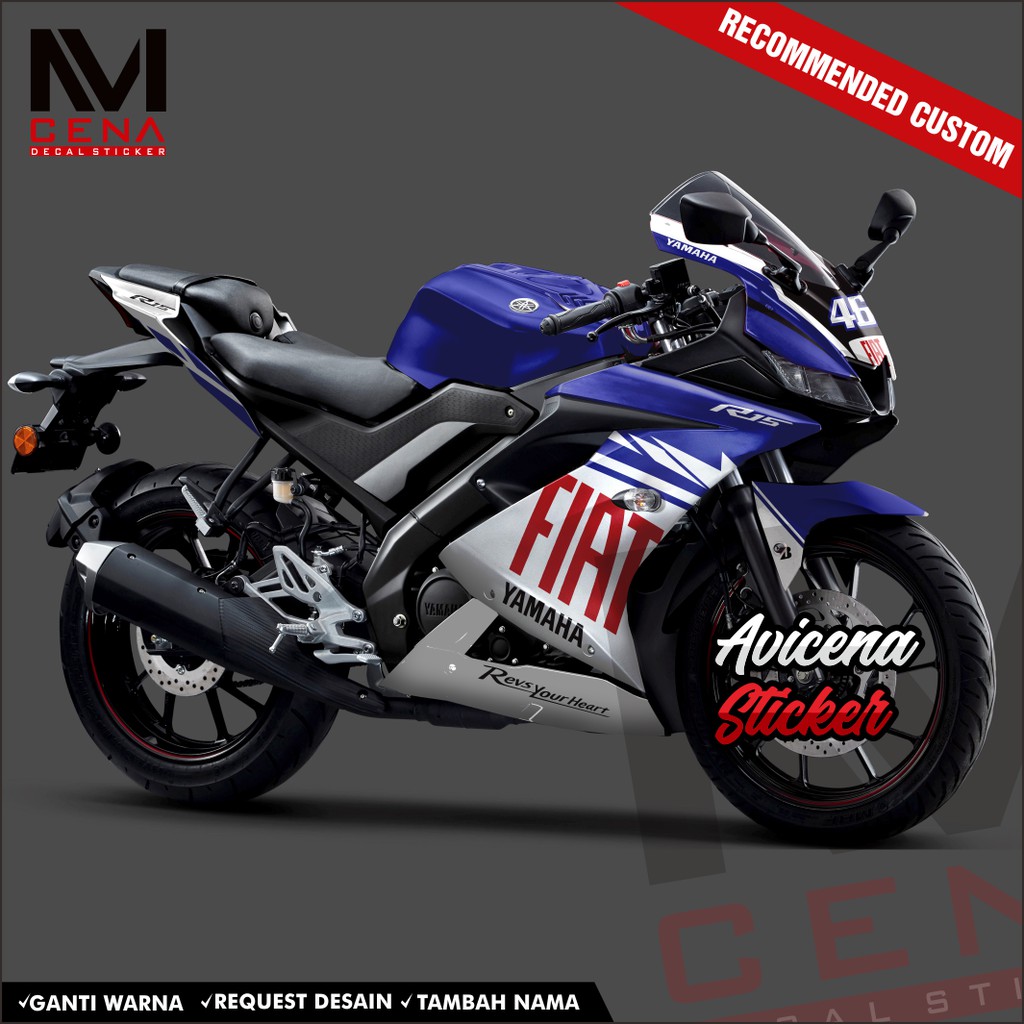 Jual Sticker Decal R15 V3 Full Body Decal Sticker Yamaha R15 V3 ...