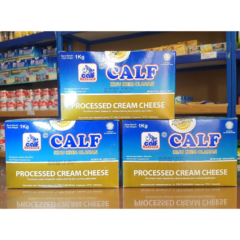 Jual Calf Cream Cheese 1Kg (Keju Cream Cheese Suhu Ruang) (Expired