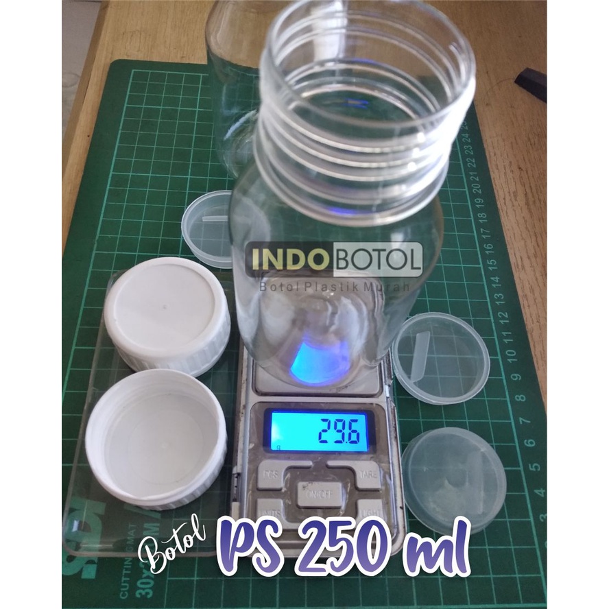 Jual Botol PS 250 mili Natural/Bening - isi 100 pcs | Shopee Indonesia