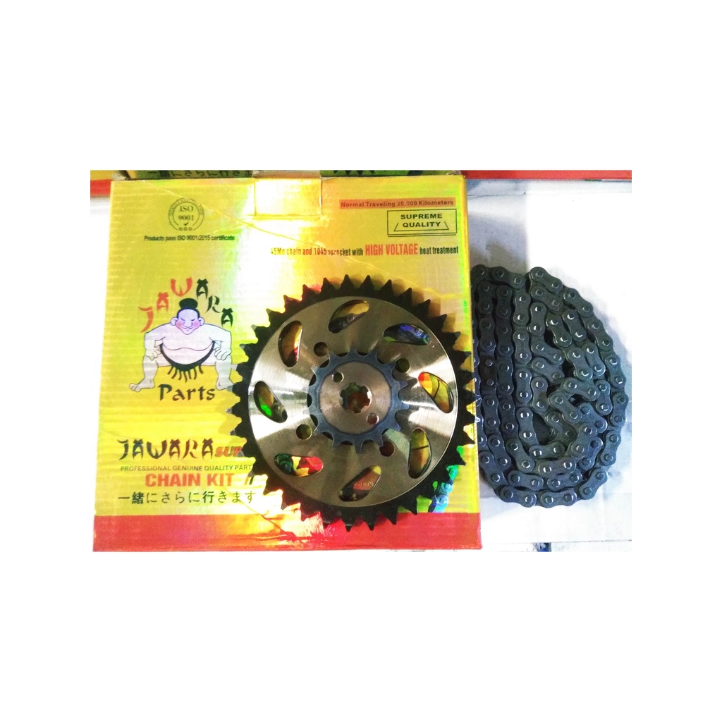 Jual GIR, GEAR SET (JAWARA)KOMPLIT GIGI TARIK GOLD+RANTAI VEGA R NEW