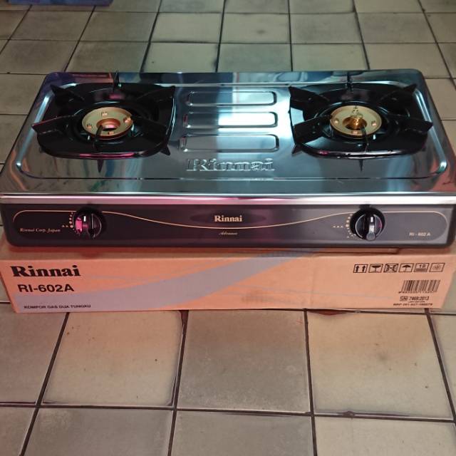 Jual Kompor Gas Rinnai RI 602A Kompor Gas 2 Tungku | Shopee Indonesia