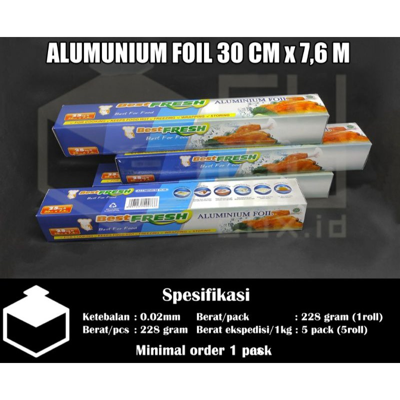 Jual Alumunium Foil Roll Foil Wrap Food Best Fresh Cm X M Shopee Indonesia