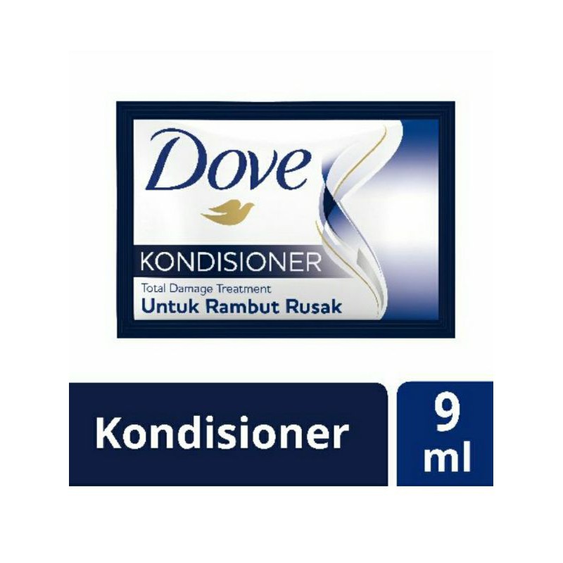 Jual DOVE Conditioner Untuk Rambut Rusak 9mL ( 12 Sachet ) Shopee