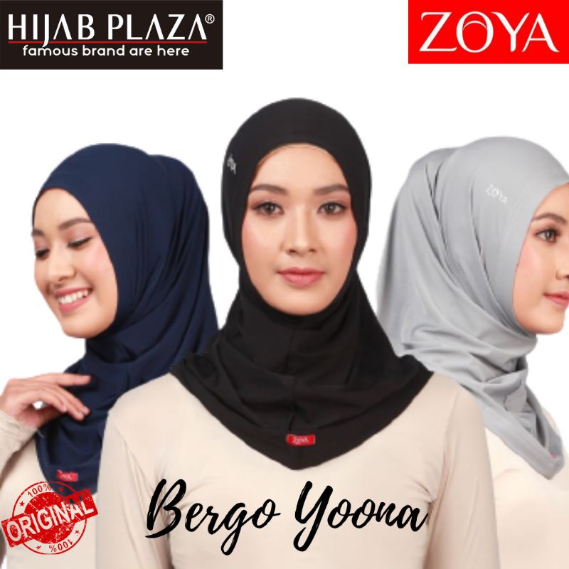 Jual Hijab Sport Jilbab Senam dan Jilbab Renang Zoya Bergo Yoona Non