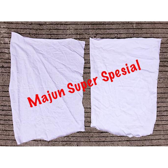 Jual Bsrh Kain Majun Lap Putih Super Spesial Kg Produk Kebersihan Shopee Indonesia