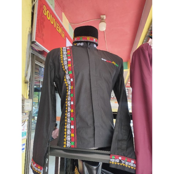 Jual baju kemeja koko motif kerawang Gayo | baju Koko khas aceh