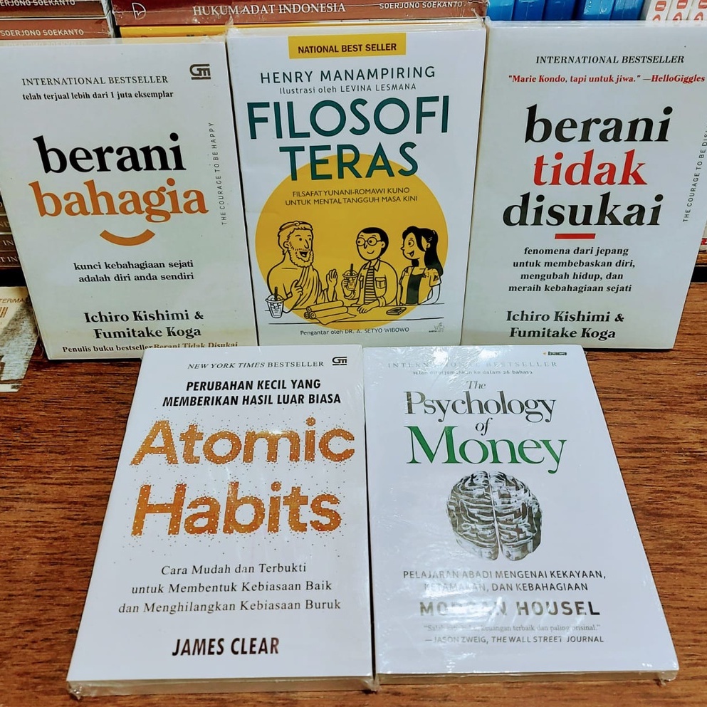 Jual Paket 5 Buku Motivasi The Psychology Of Money Filosofi Teras