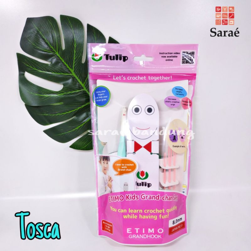 Tulip Etimo Kids Grand-chan Haaknaald 8.0 Mm - Ergonomisch Met Glimlachend Gezicht | Haaknaald Voor Kinderen