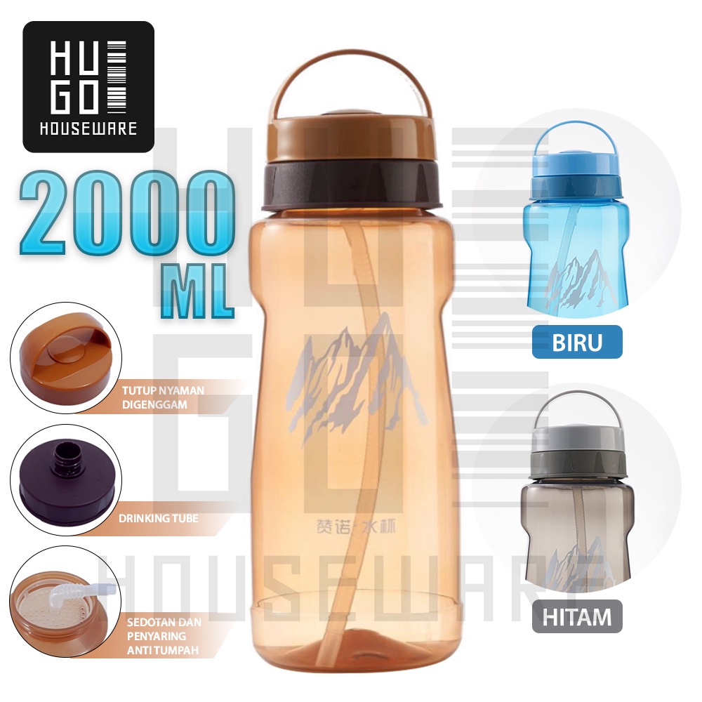 Jual Botol Minum Jumbo 2 Liter Tempat Air Minum 2000 Ml Besar Shopee Indonesia 1311