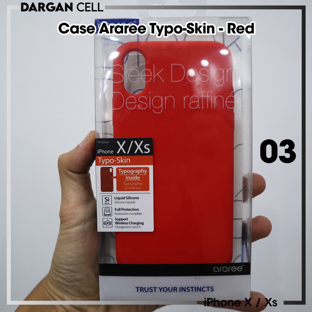 Jual ARAREE ORIGINAL TYPO-SKIN DUPLE CASE FOR IPHONE X IPHONE