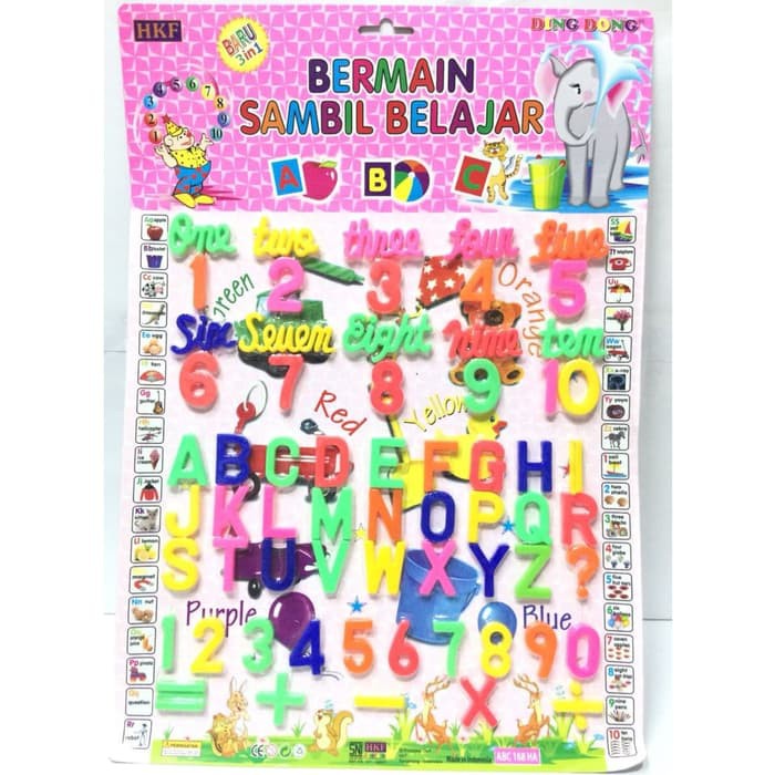 Jual Mainan Full Set anak angka huruf number alfaphet bermain sambil ...