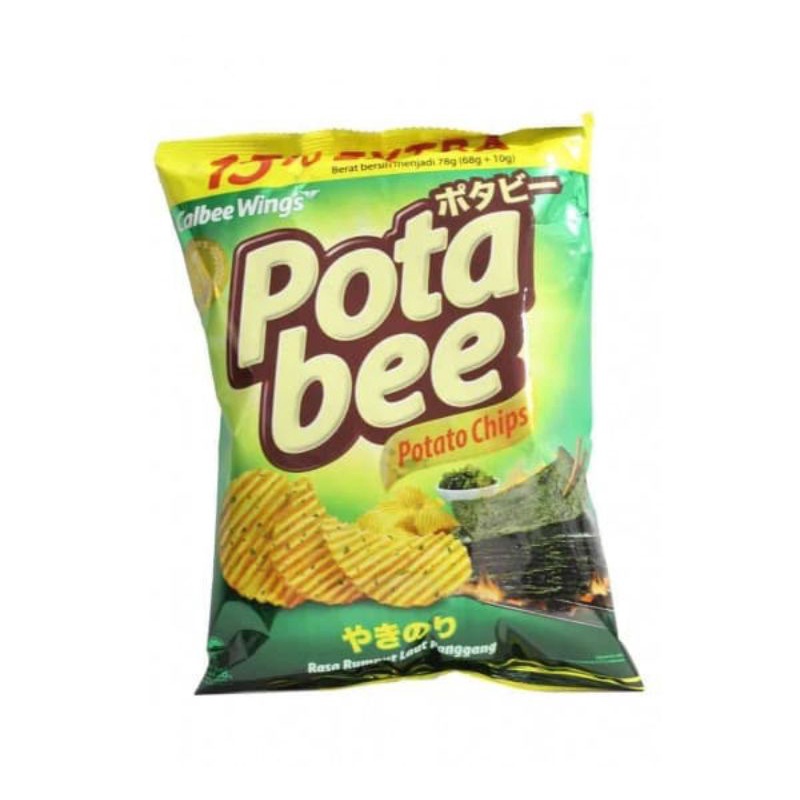 Jual Potabee Potato Chips Grilled Seaweed 68gr / Rumput Laut | Shopee ...