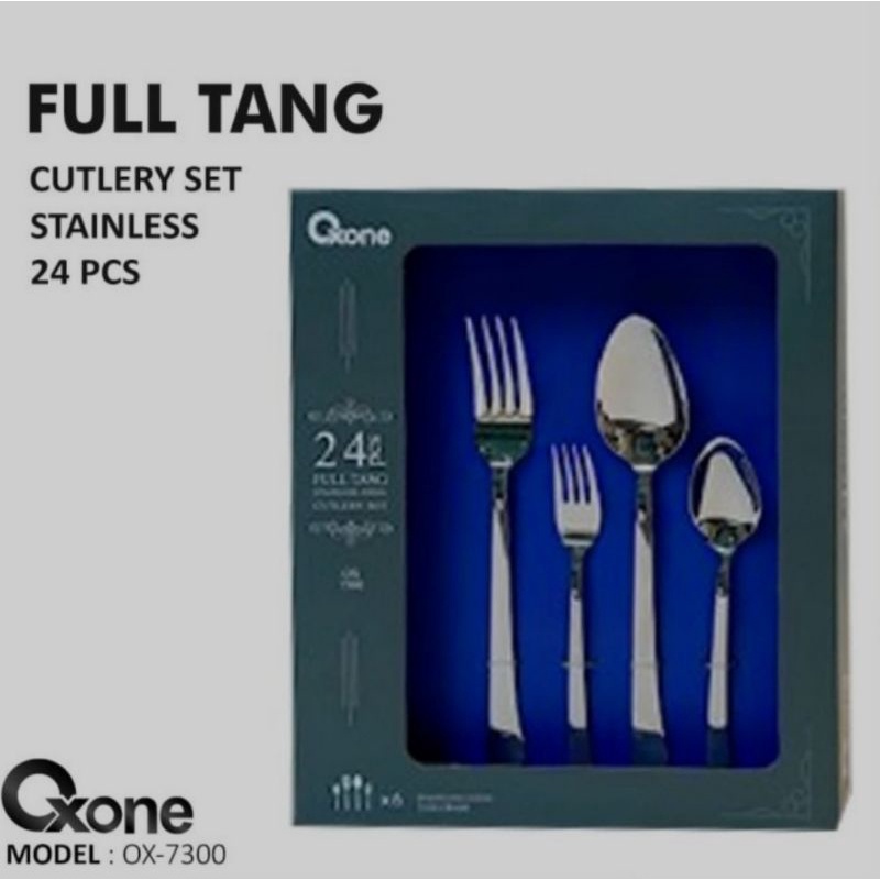 Jual OXONE SENDOK SET FULL TANG CUTLERY SET STAINLESS OX-7300 24 PCS ...
