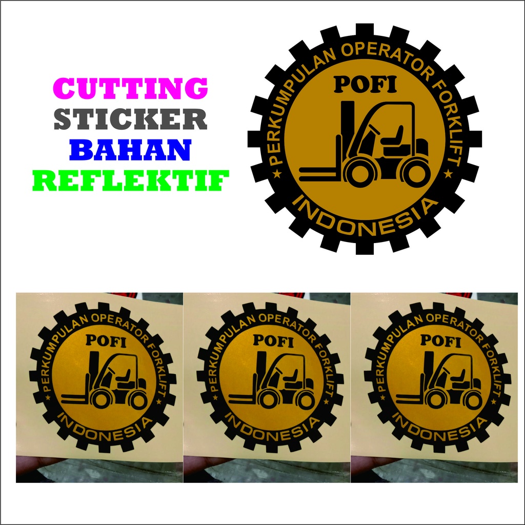 Jual Stiker Certified Driver Forklift Cutting Sticker | Shopee Indonesia