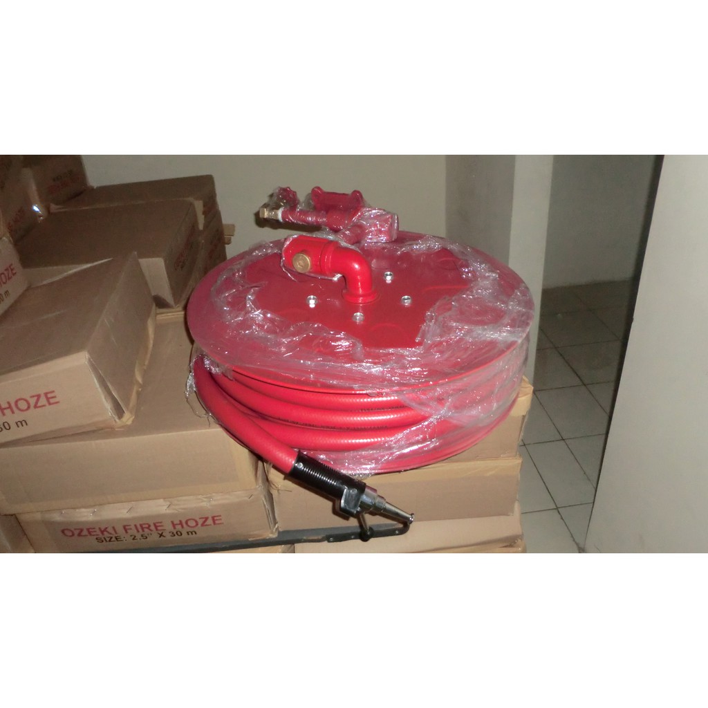 Jual swinging fire hose reel with swivel arm,fixed,selang pemadam roll