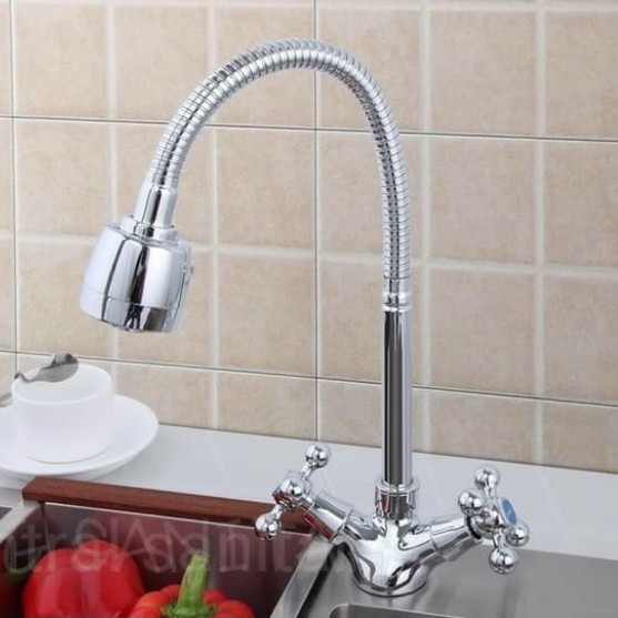 Jual Kran Sink Putaran Panas Dingin Kuningan Keran Dapur Kitchen