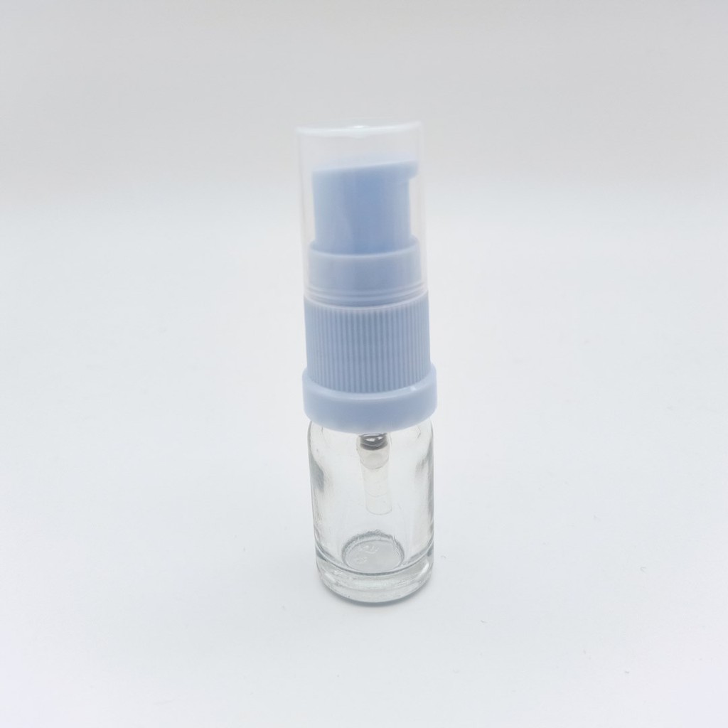 Jual BOTOL PUMP LOTION 5ML KACA BENING TEBAL LOTION PUNDAK PINK / BIRU ...