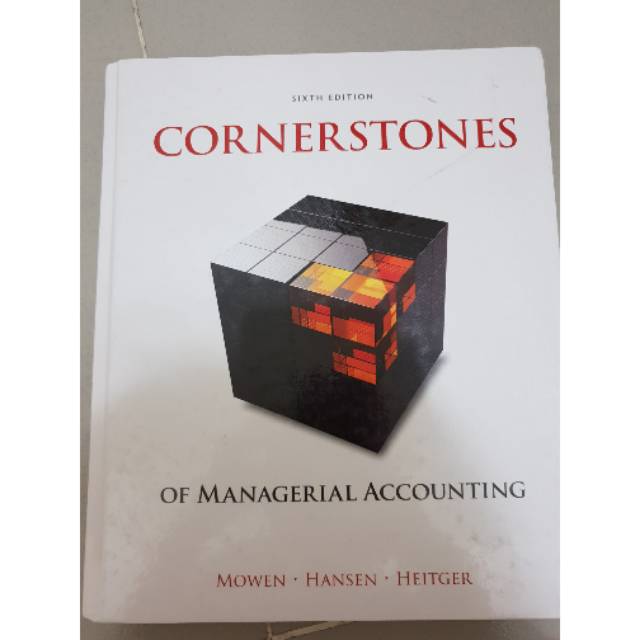 Jual Buku Cornerstones Of Managerial Accounting Sixth Edition (ORIGINAL ...