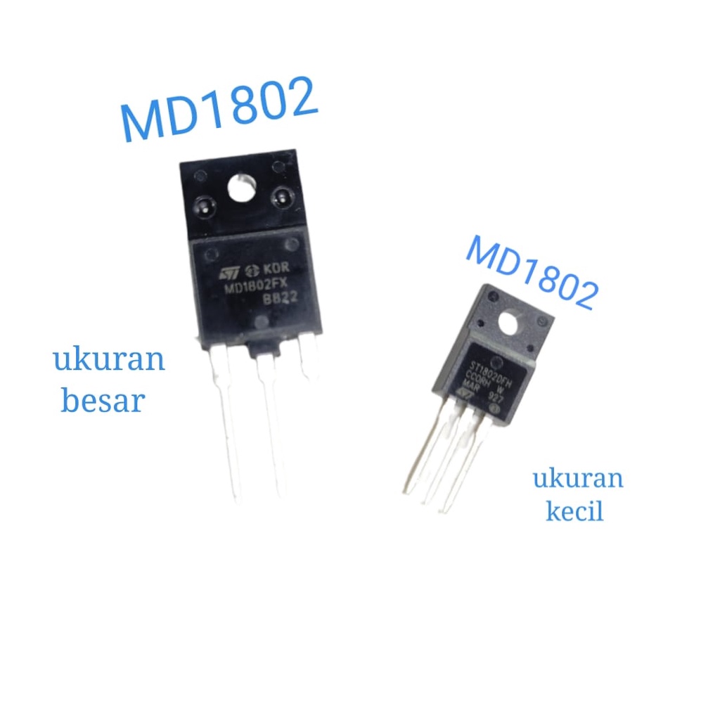 Jual Transistor MD1802FX Transistor MD1802 body besar / body kecil ...
