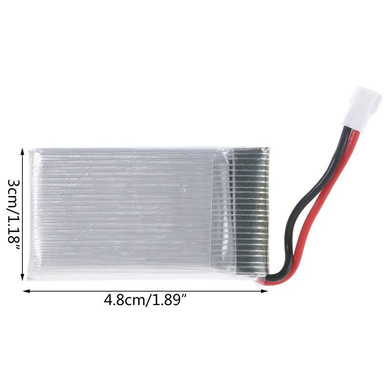 Batteria LiPo 3.7V 300mAh 702030 Ricaricabile Per Drone H56-T2G U816 U830 E Simili