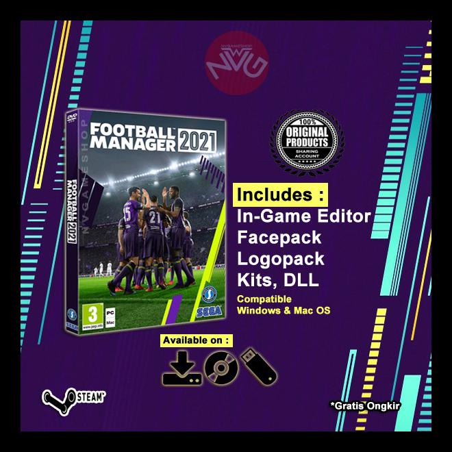 Jual Football Manager 2021 FM 2021 PC GAME ORIGINAL DVD