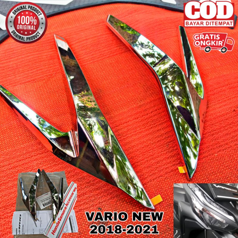 Jual Garnish Chrome Headlight VARIO 125/150 Tahun 20182021 Originale
