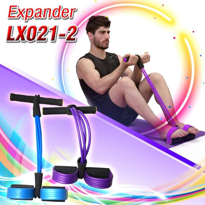 Jual Tummy Trimmer Pull Reducer Expander Elastis Resistance Band LX 021 ...