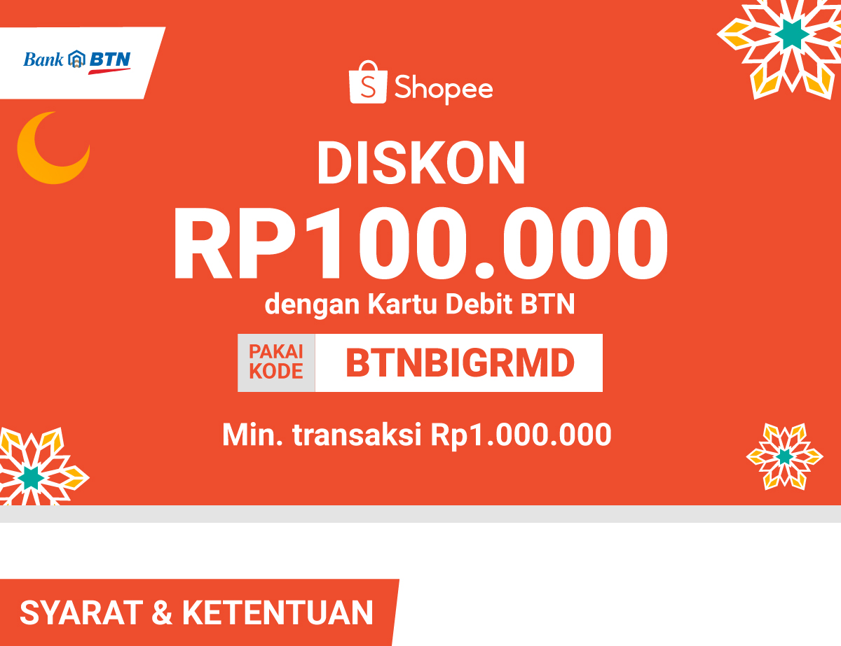 Diskon 100RB Pakai Kartu Debit BTN