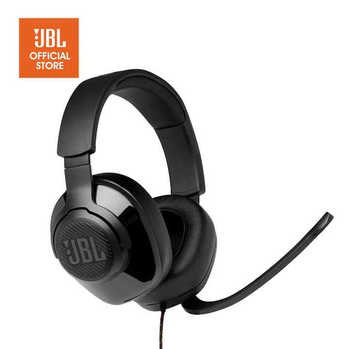 JBL Quantum 200 Wired Over-Ear Gaming Headset with Flip-up Mic - Garansi Resmi