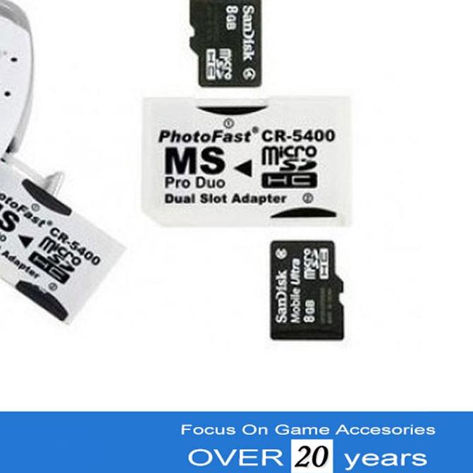 Jual ֍ Photofast Dual Slot Converter Micro SD to Memory Stick Pro Duo