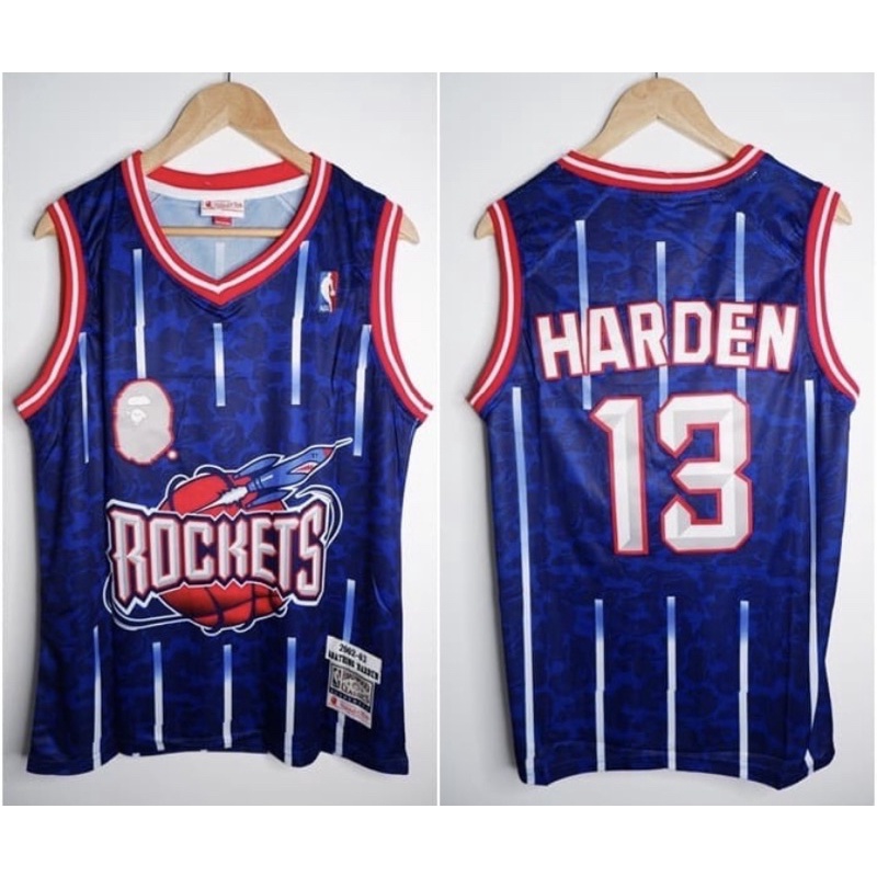 Houston rockets bape jersey clearance