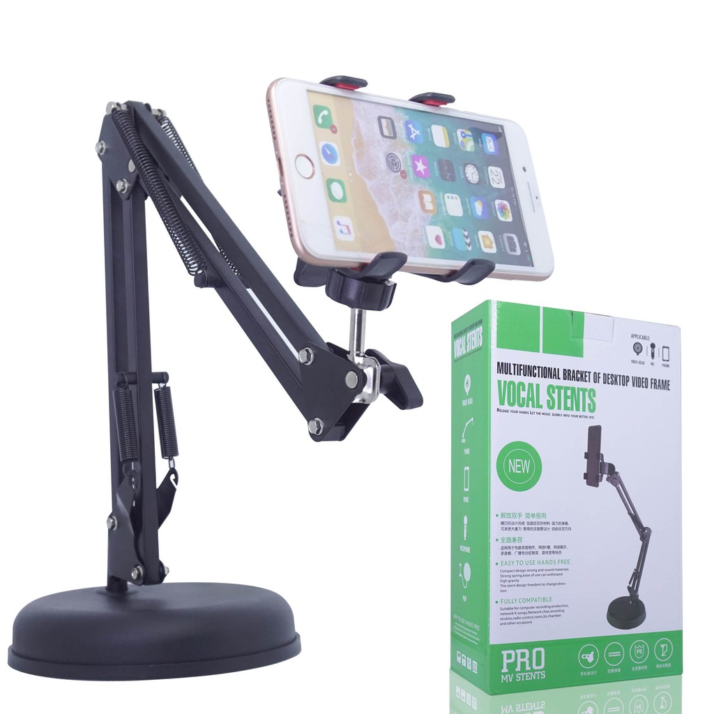 Jual Multifunctional Bracket S77 Stand Holder HP Meja 360 Derajat Tiang Penyimpanan Dudukan HP