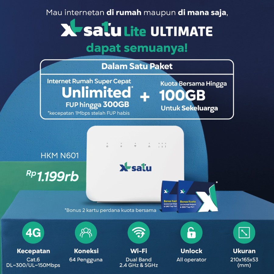 Jual Home Router Wifi XL Home XL Satu Ultimate HKM N601 Unlocked Free ...