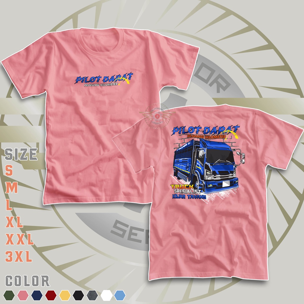 Jual Kaos Truk Pilot Darat Pejuang Kilometer Kejar Tayang Baju Truck