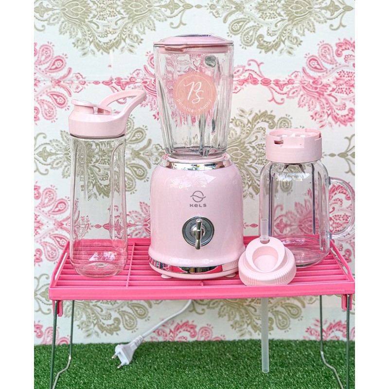Jual 4 IN 1 BLENDER RETRO KELS PINK Shopee Indonesia