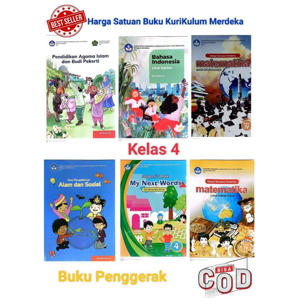 Jual Paket Buku Kurikulum Merdeka Kelas 4 Matematika vol 1 & 2 BHS ...