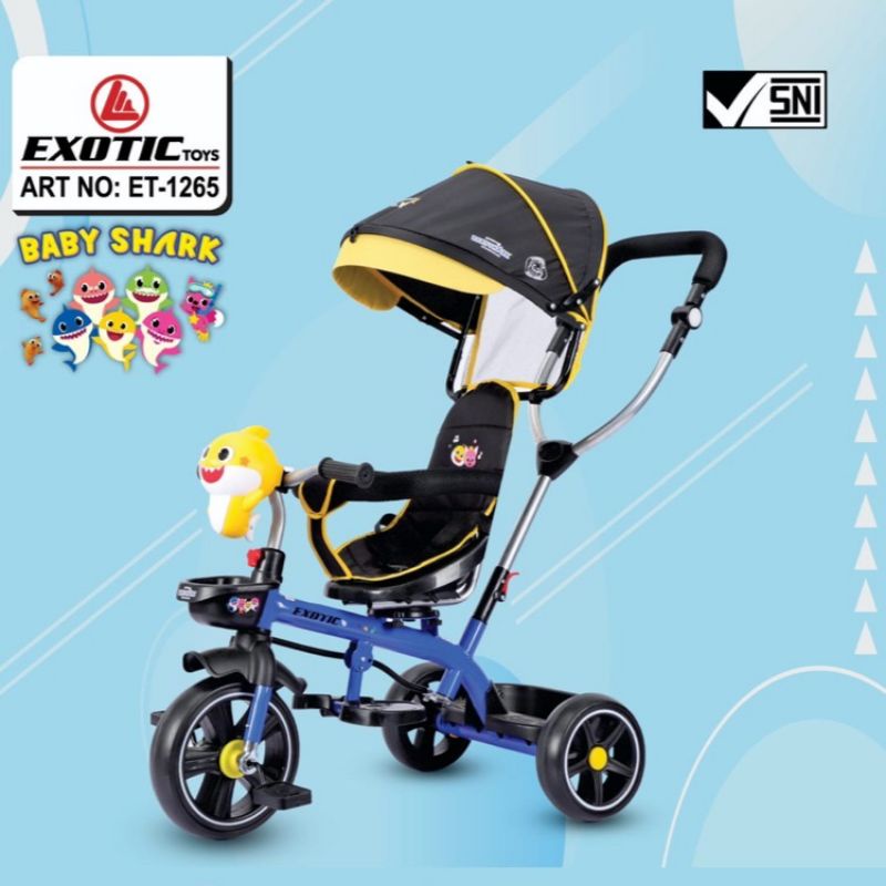 Jual Sepeda Roda 3 Exotic 1265 Baby Shark | Shopee Indonesia