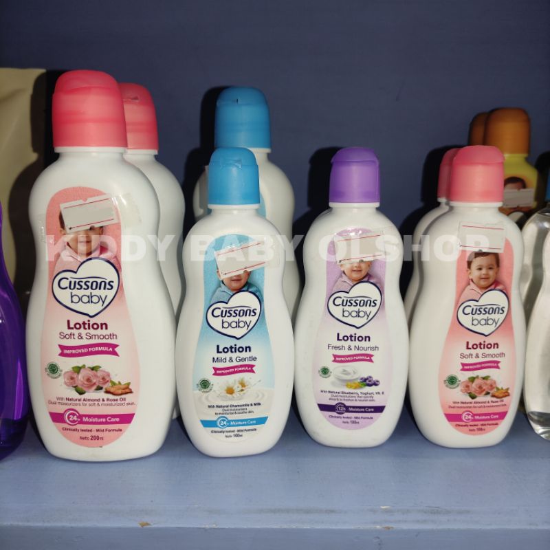 Jual CUSSONS BABY LOTION 200ML PINK SOFT&SMOOTH UNGU FRESH&NOURISH BIRU