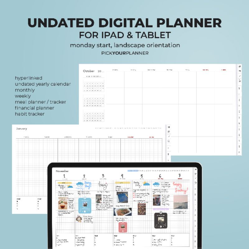 Jual Goodnotes Ipad Digital Planner Hyperlinked | Shopee Indonesia