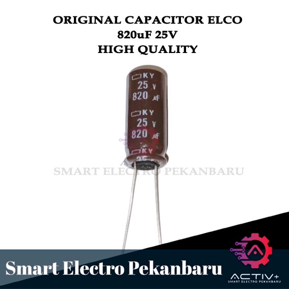 Jual Original Elco Capacitor 25v 820uf Pengganti 1000uf 25v 1000 Uf 25 V Elco Capacitor Elko 6357