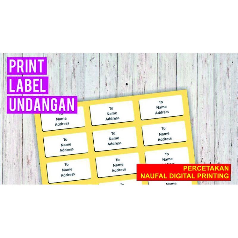 Jual CETAK LABEL UNDANGAN MURAH | Shopee Indonesia