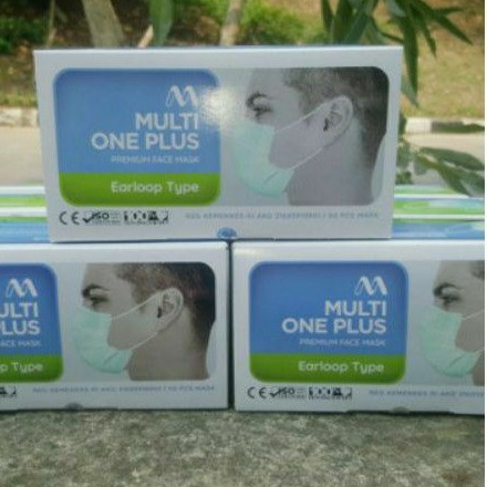 Jual Masker Multi One Plus Earloop1 box isi 50 pcs / buy 1 get 1 ...