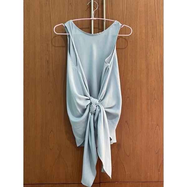 Jual Blouse Biru Top Kantor - Shoptatvelvet - Biru Muda Pastel Light ...