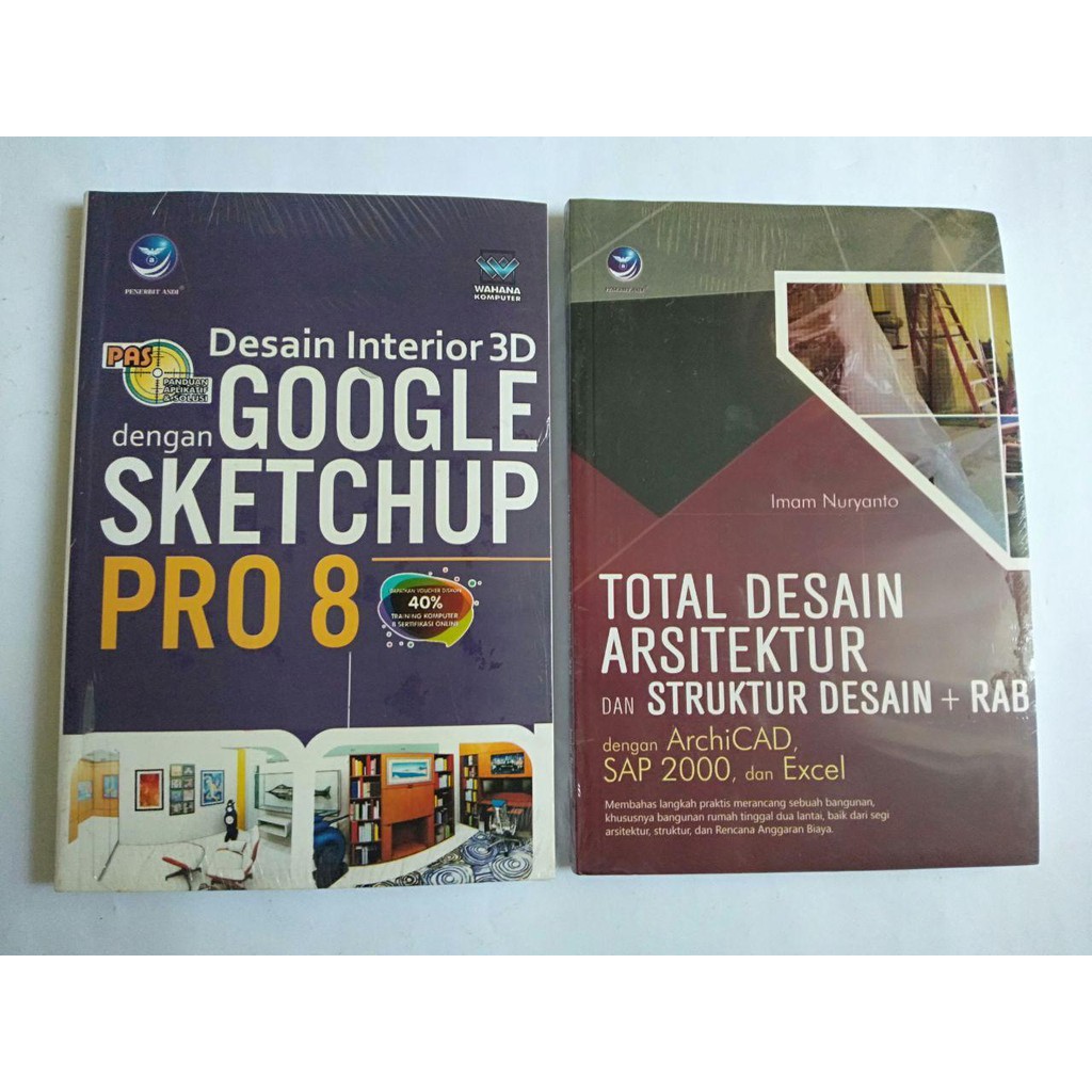 Jual BUKU PAKET GOOGLE SKETCHUP DAN DESAIN | Shopee Indonesia