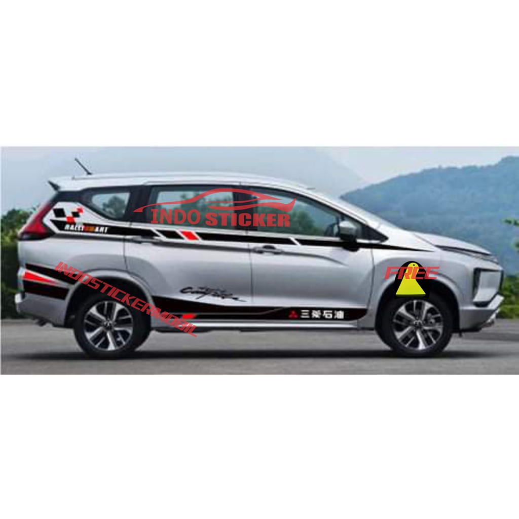 Jual STICKER XPANDER CUTTING STIKER MOBIL MITSUBISHI XPANDER SIDE DECAL