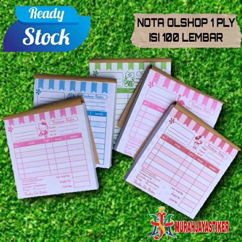 Jual NOTA 1 PLY ISI 100 LEMBAR / NOTA OLSHOP MURAH | Shopee Indonesia